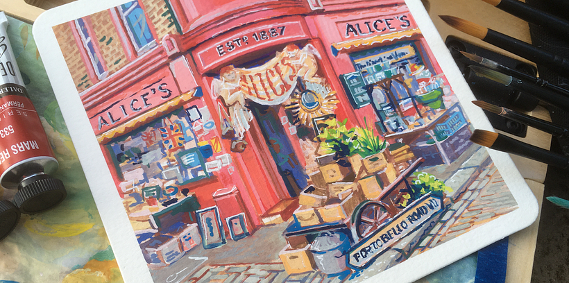Urban Storefronts Paintings 2