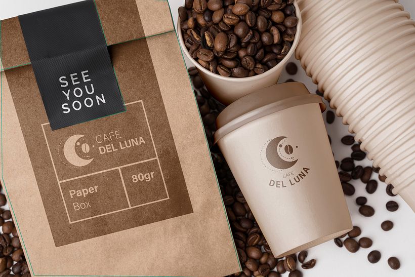 Logotype : Cafe del luna 1