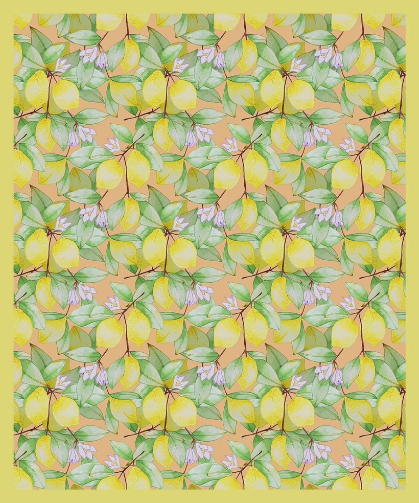 Mi Proyecto del curso: Creación de patrones botánicos a partir de un dibujo 1