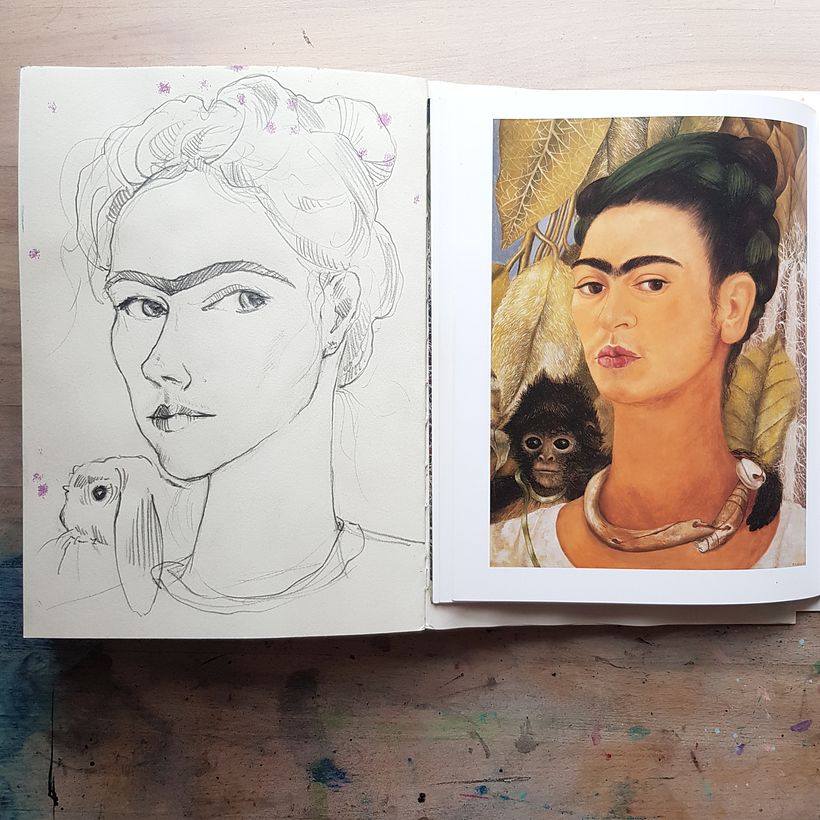 Self portrait inspired by favourite artist