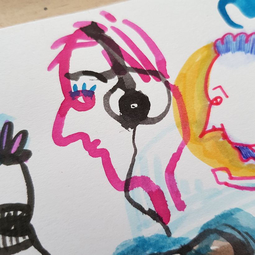 My project in Creative Illustration: Play with Unexpected Materials course 10