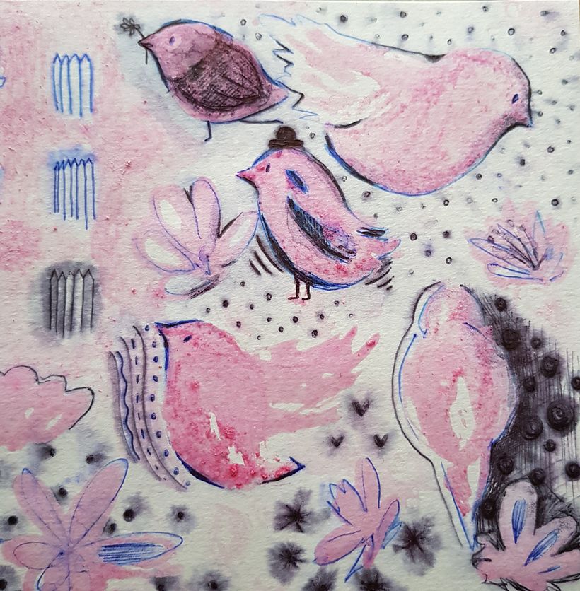 My project in Creative Illustration: Play with Unexpected Materials course 15