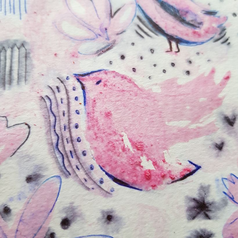 My project in Creative Illustration: Play with Unexpected Materials course 16