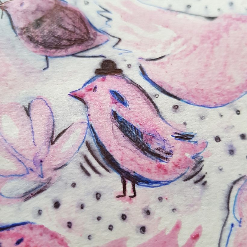 My project in Creative Illustration: Play with Unexpected Materials course 17