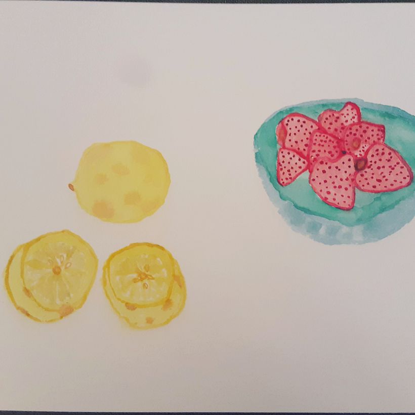 Limón y frutillas 🍓 😋 