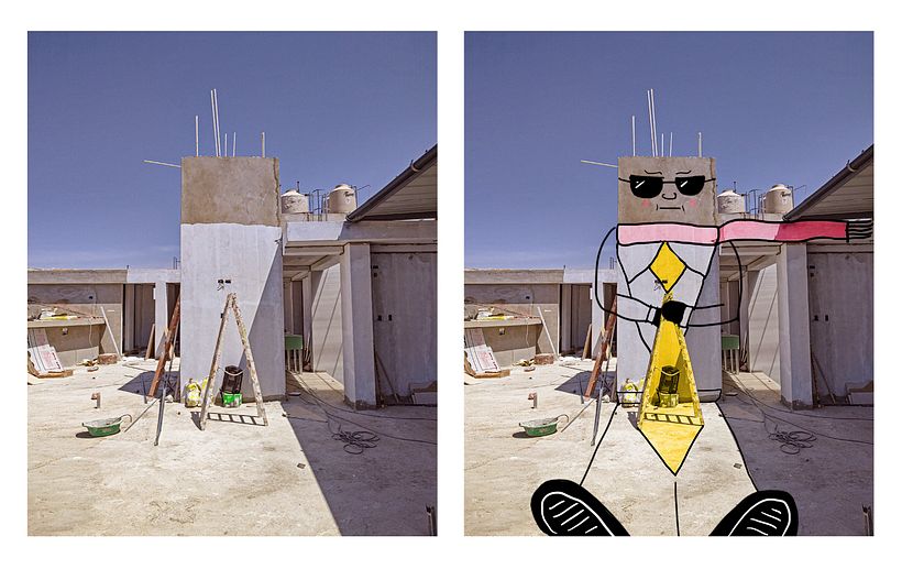 El ejecutivo que fue a visitar una obra en construcción