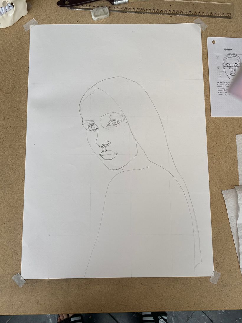 Desenho do rosto