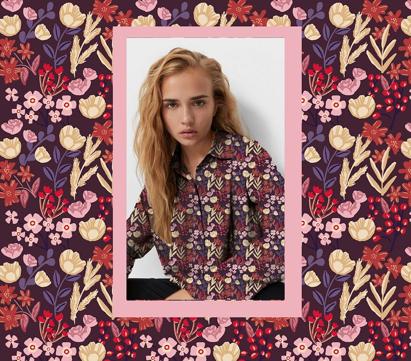 Mi Proyecto del curso: Ilustración y diseño de patrones florales 12