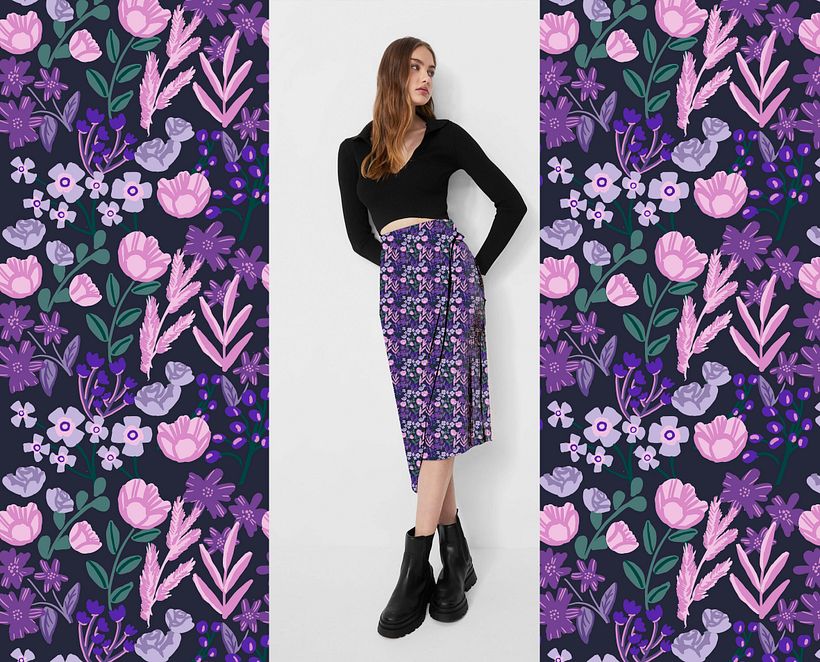 Mi Proyecto del curso: Ilustración y diseño de patrones florales 9