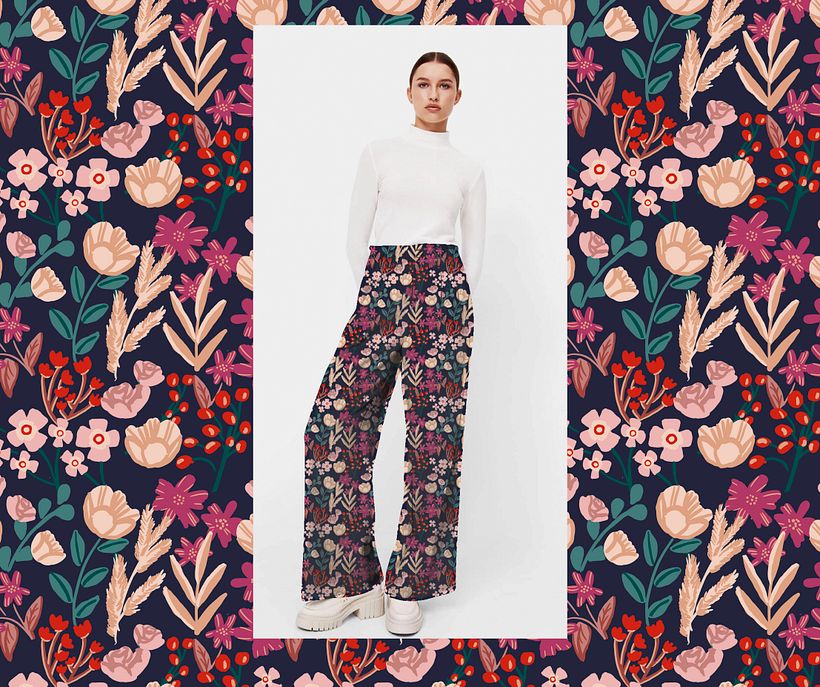 Mi Proyecto del curso: Ilustración y diseño de patrones florales 11