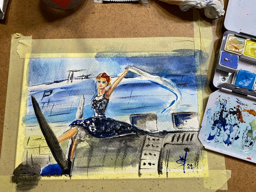 Some of my projects with watercolors ... 2