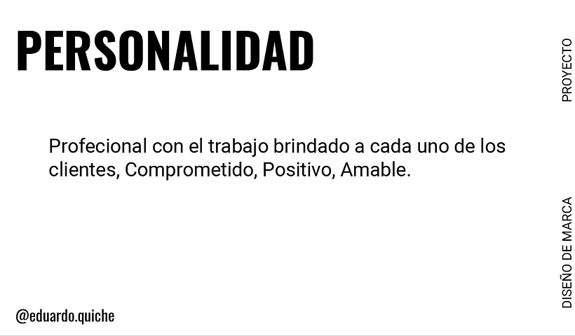 Mi Proyecto del curso: Fundamentos básicos de branding - Oscar Quiche 15