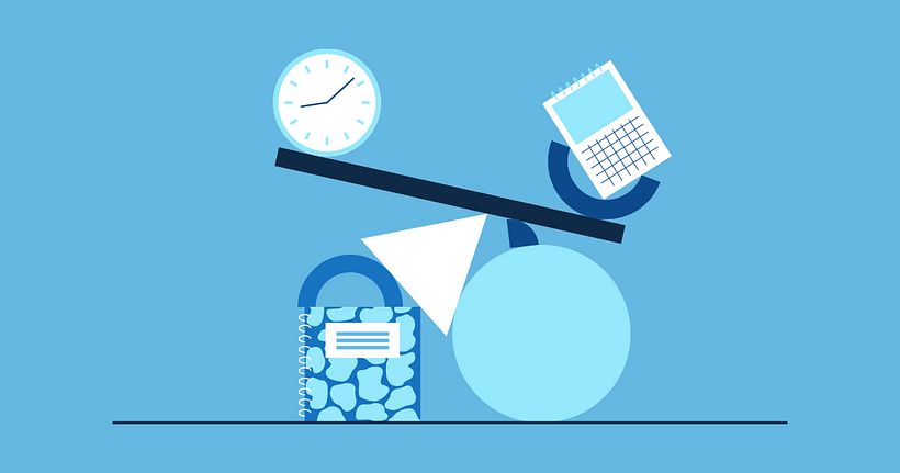 Balancing your creative routine can help you increase your productivity. Illustration by Maja Dabek.