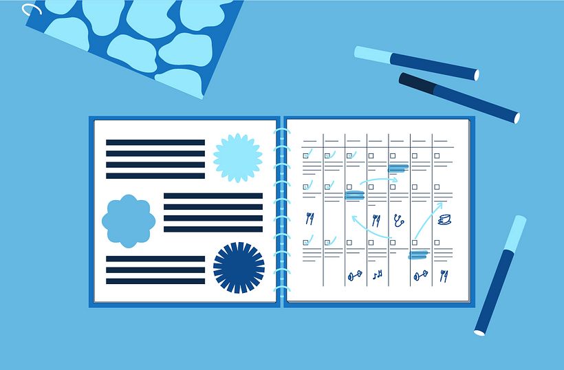 Organize all your appointments and tasks into a digital or offline calendar.
