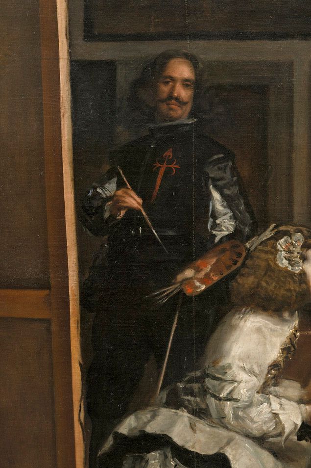 Velázquez shows his closeness with the royal family.