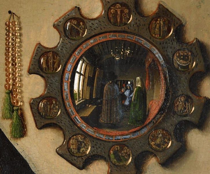 It's believed Jan van Eyck may have been the only witness to this secret wedding.