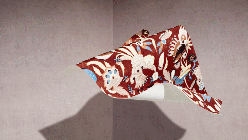 Anna Glover runs a design studio in London that specializes in textile wall coverings for clients around the world.