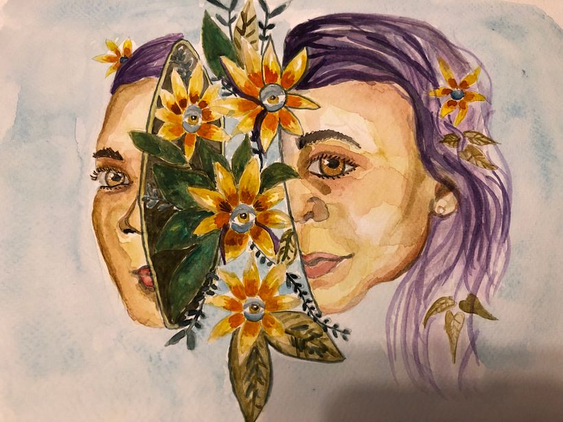 My project in Watercolor Portraits Inspired by Nature course 1