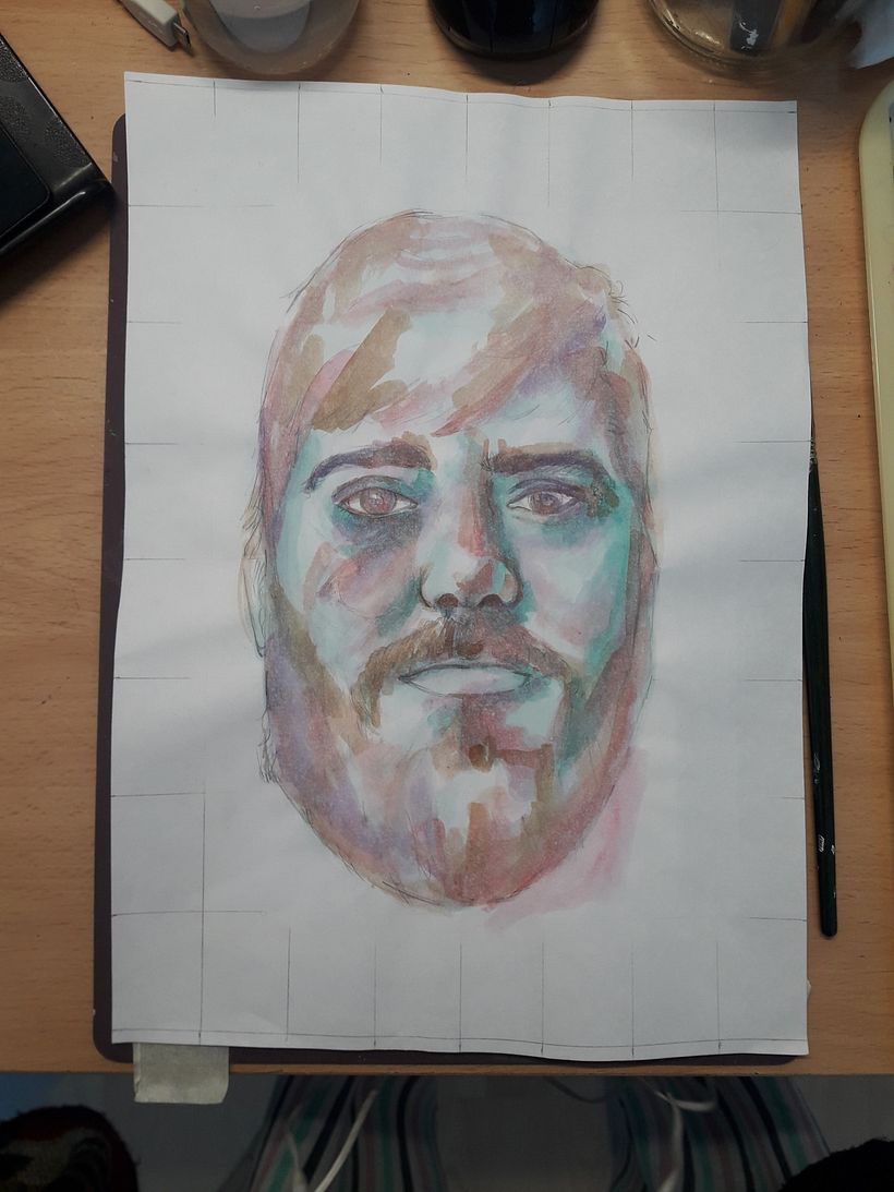 Mi Proyecto del curso: Retrato artístico en acuarela 3