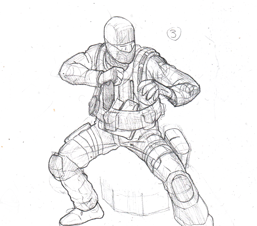 Drawing fold and the figure. 4