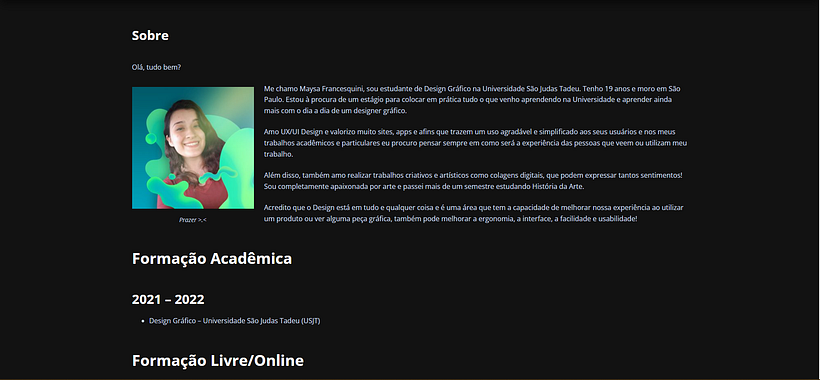 Meu projeto do curso: WordPress: crie um site profissional do zero 4