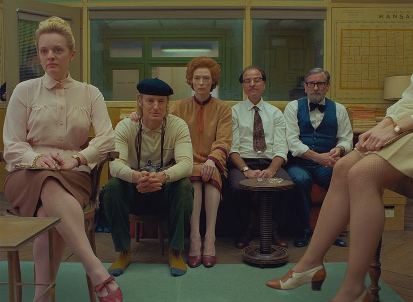 Un fotograma de la película 'The French Dispatch', de Wes Anderson.