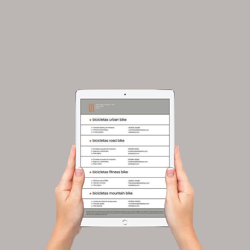 Web Tienda de bicicletas Stella