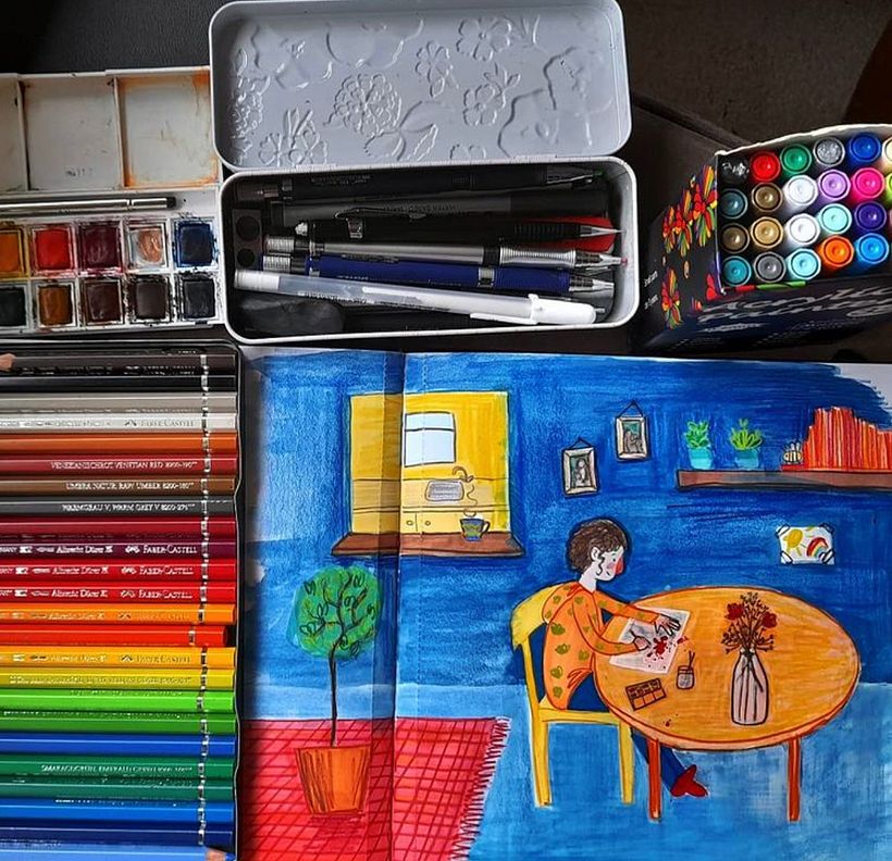 My project in Exploratory Sketchbook: Find Your Drawing Style course 3