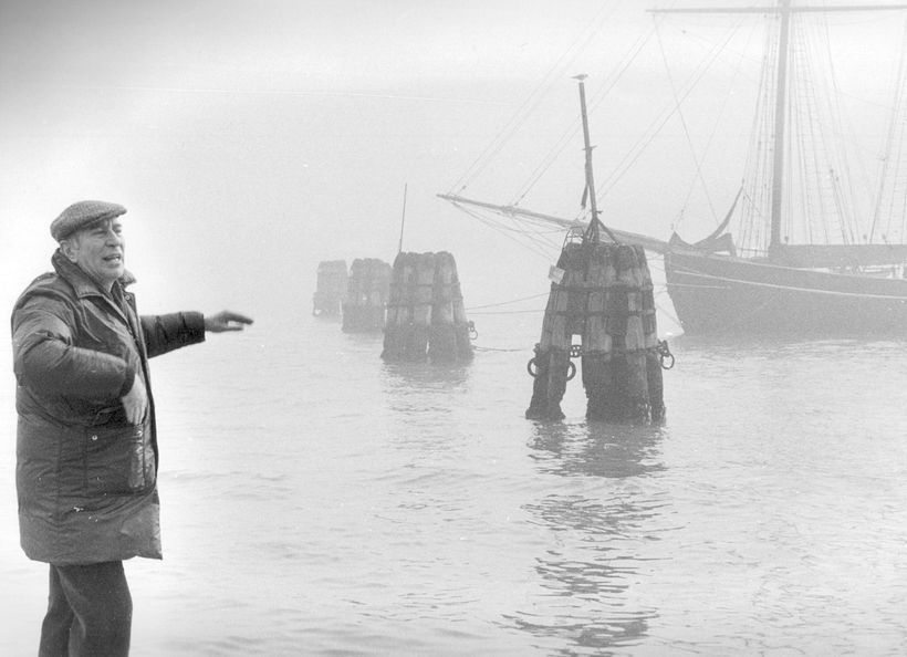 Giuliano Montaldo sul set di Marco Polo