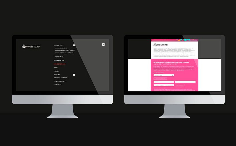 Diseño web Abycine 3