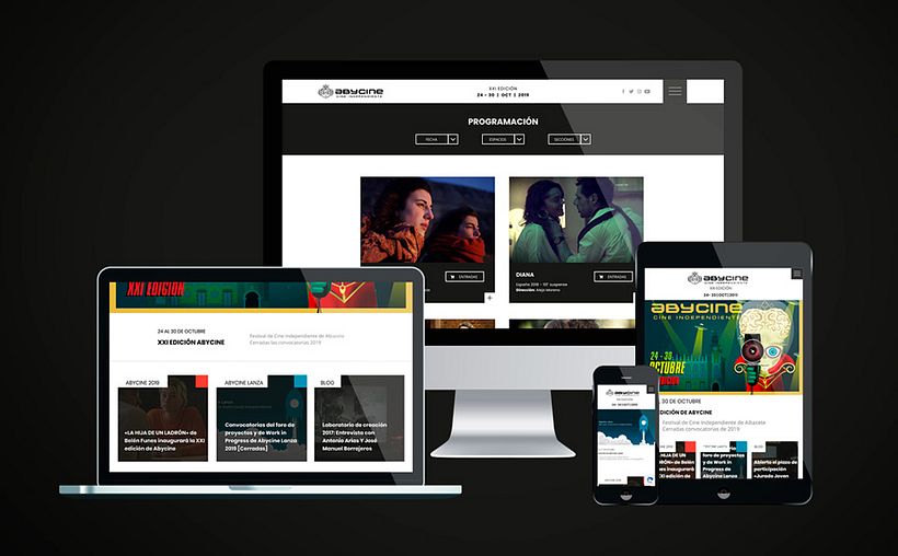 Diseño web Abycine 5