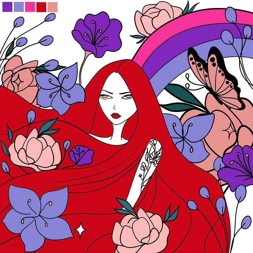 After applying based colors in Photoshop