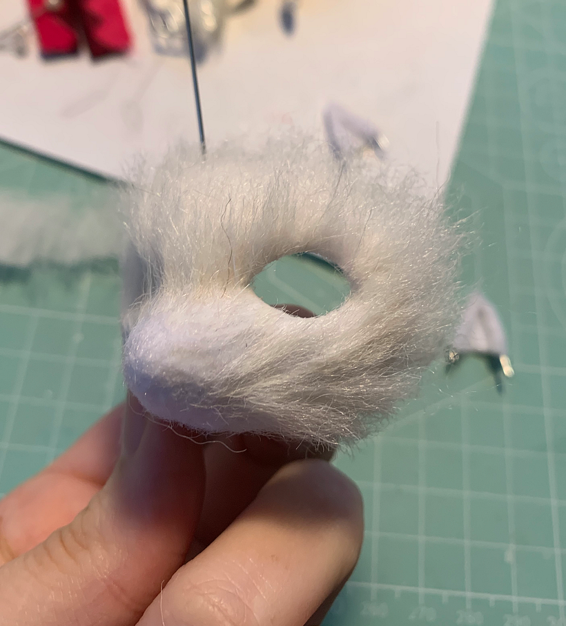 Furring the face.