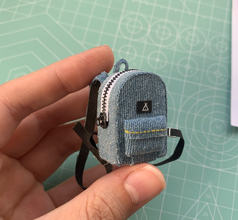 Bea's tiny backpack.