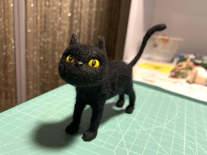 Grim felted and fully finished.