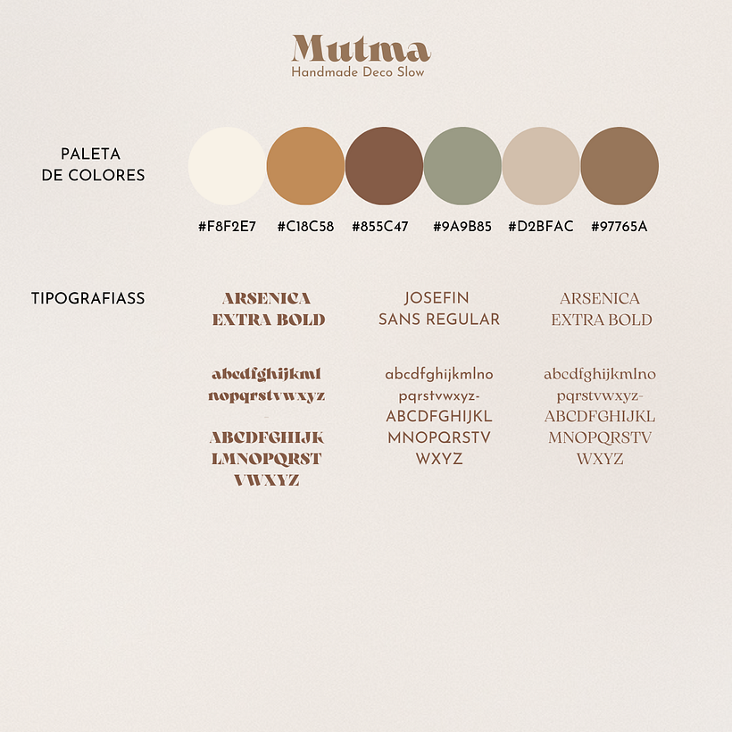 Mi Proyecto del curso: "Estrategia de contenido para instagram" MUTMAKRAME Handmade-Deco Slow - Marketing
