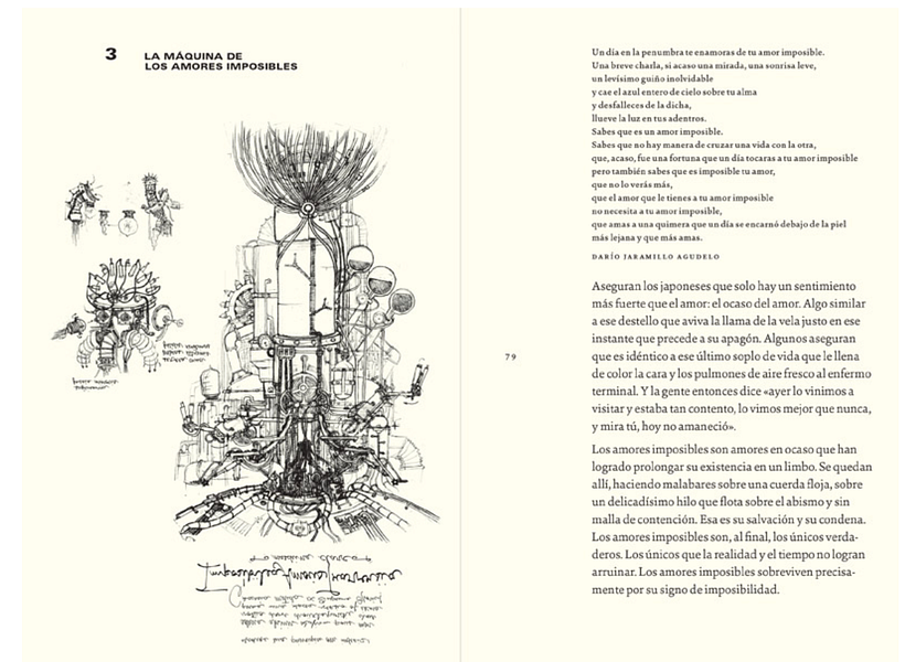 Novela de desamor y ciencia ficción. Autor José Urriola / Dibujos Germán Herrera
