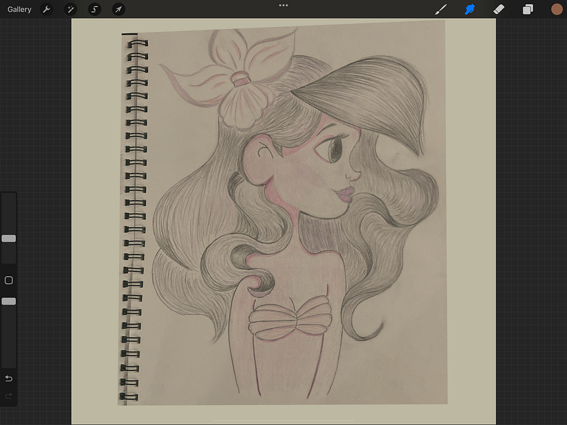 I have done a picture and pass it to procreate