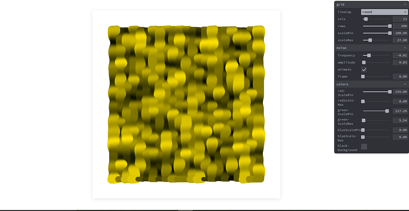 My project in Creative Coding: Making Visuals with JavaScript course 7