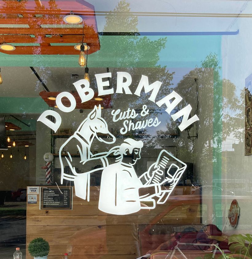 Rótulación Doverman Barber Shop 5