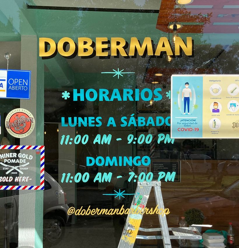 Rótulación Doverman Barber Shop 6
