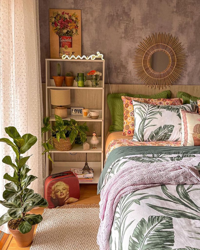 Ambientes acolhedores, usando flores, plantas e peças simples, são a marca registrada de Luh