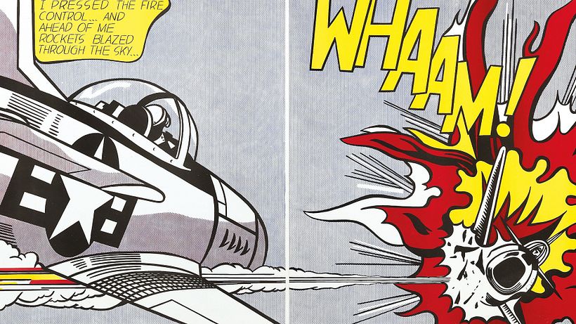 Lichtenstein was inspired by comic strips