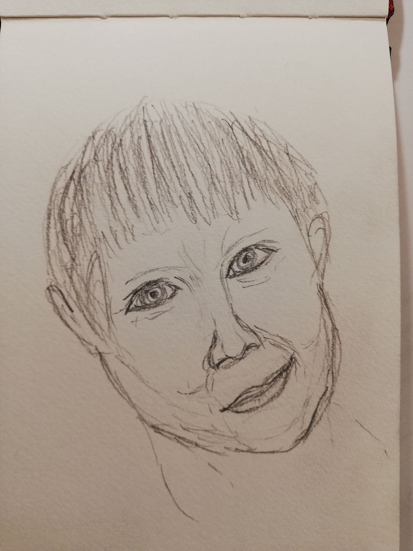 Da bin ich, vermutlich ein Mittelding zwischen einem Kind unter einer 57 jährigen 