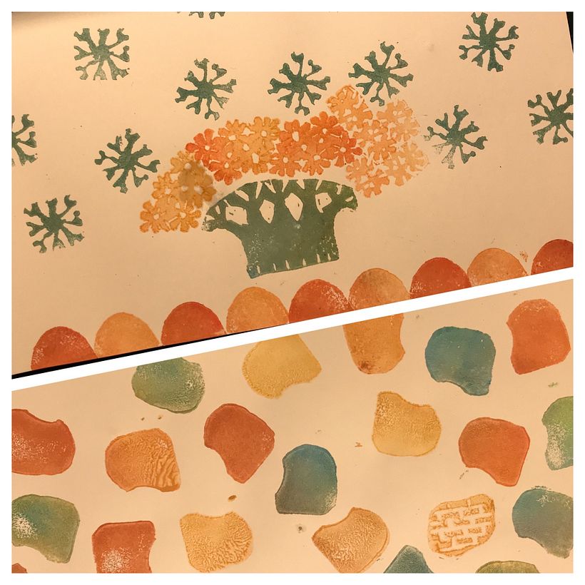 My project in Sketchbooking with Handmade Stamps course 5