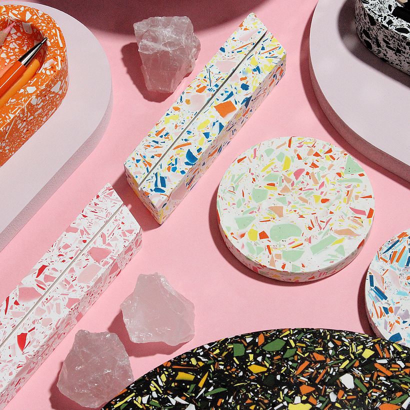 Playful and Colourful Terrazzo Design Objects 3