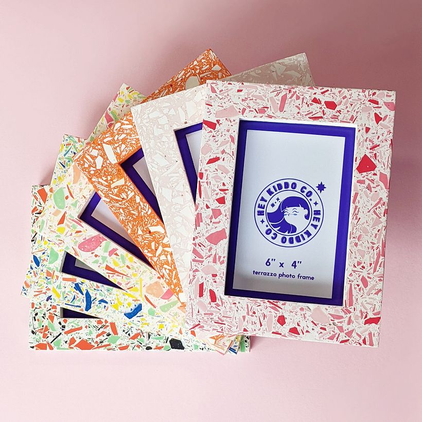 6"x4" Terrazzo Photo Frames 4