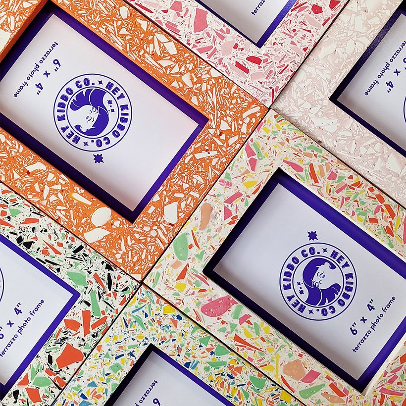 6"x4" Terrazzo Photo Frames 2