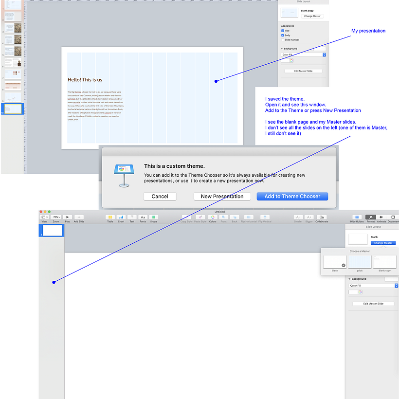 Hello Katya! I saved the theme. Open it and see the blank page. Why is that? Thank you