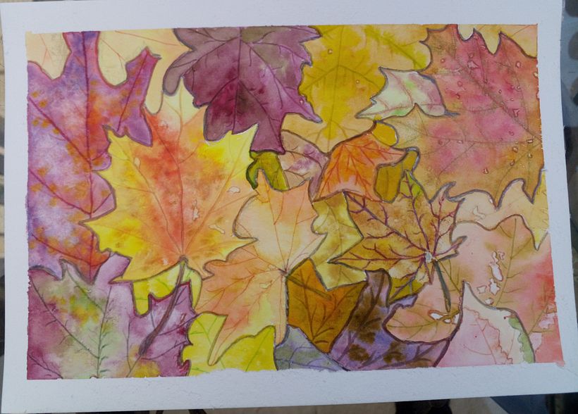 wet on wet watercolour